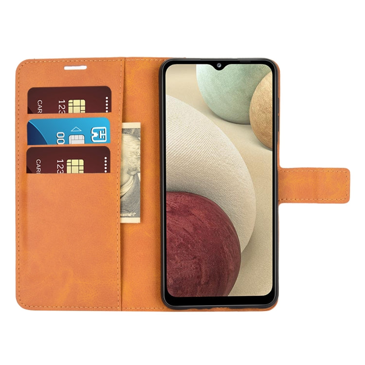 Retro Calf Pattern Buckle Horizontal Flip Leather Case with Holder & Card Slots & Wallet For Samsung Galaxy A12