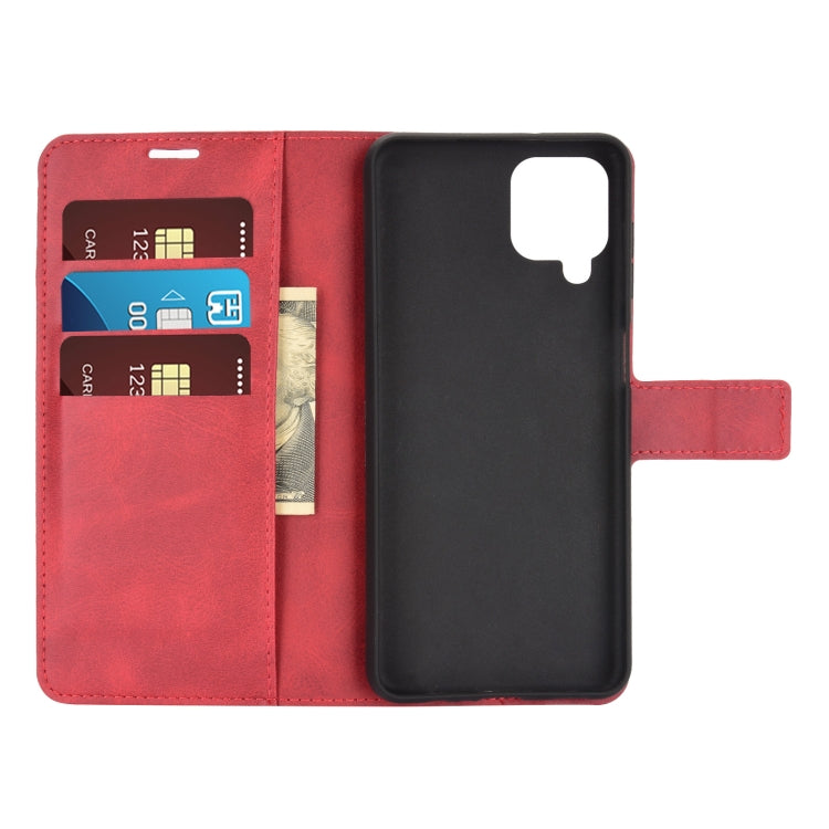Retro Calf Pattern Buckle Horizontal Flip Leather Case with Holder & Card Slots & Wallet For Samsung Galaxy A12