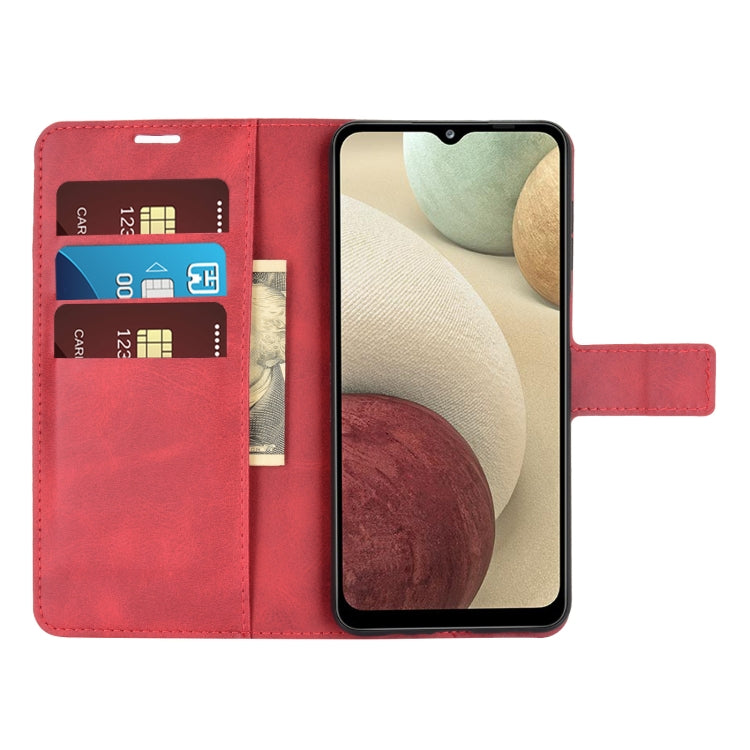 Retro Calf Pattern Buckle Horizontal Flip Leather Case with Holder & Card Slots & Wallet For Samsung Galaxy A12