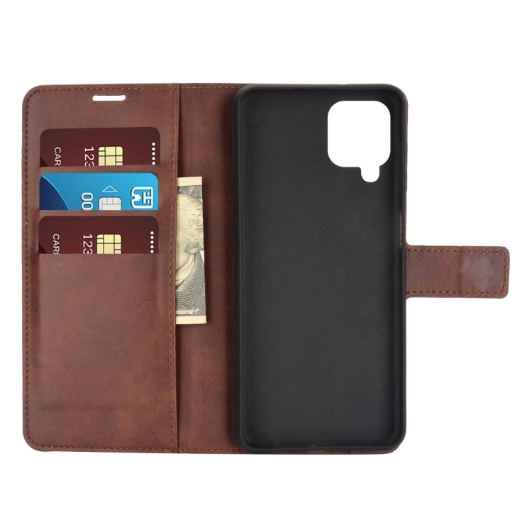 Retro Calf Pattern Buckle Horizontal Flip Leather Case with Holder & Card Slots & Wallet For Samsung Galaxy A12