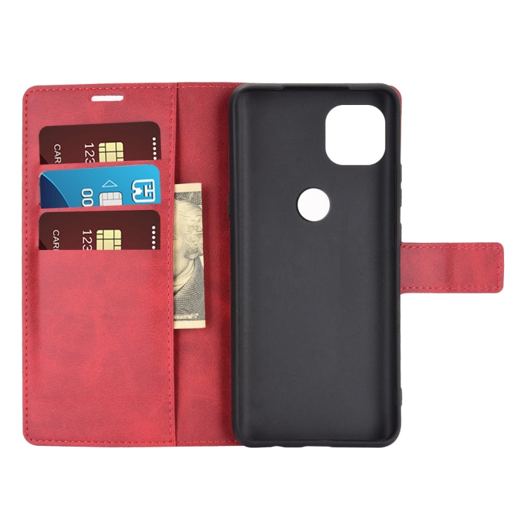 Retro Calf Pattern Buckle Horizontal Flip Leather Case with Holder & Card Slots & Wallet For Motorola Moto G 5G