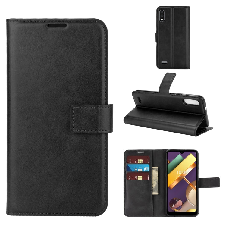 Retro Calf Pattern Buckle Horizontal Flip Leather Case with Holder & Card Slots & Wallet For LG K22