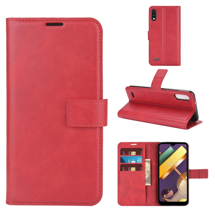 Retro Calf Pattern Buckle Horizontal Flip Leather Case with Holder & Card Slots & Wallet For LG K22