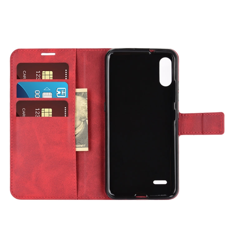Retro Calf Pattern Buckle Horizontal Flip Leather Case with Holder & Card Slots & Wallet For LG K22