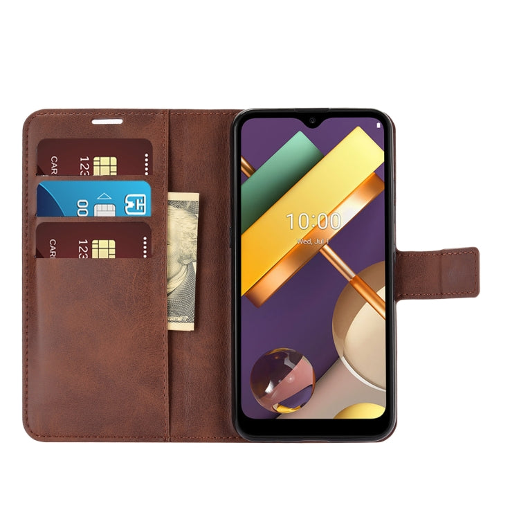 Retro Calf Pattern Buckle Horizontal Flip Leather Case with Holder & Card Slots & Wallet For LG K22