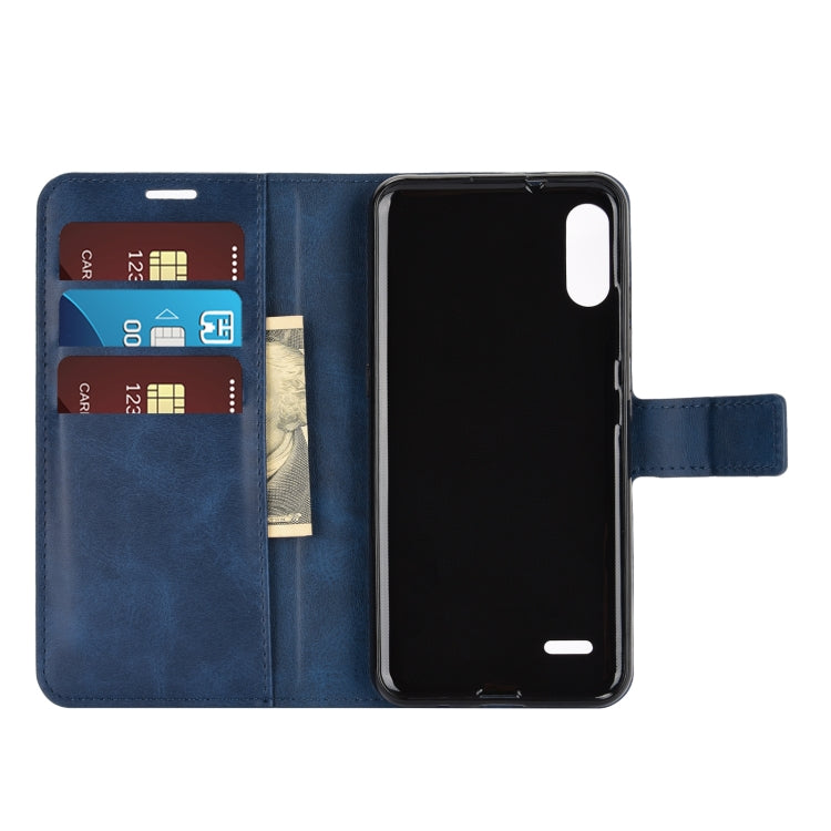 Retro Calf Pattern Buckle Horizontal Flip Leather Case with Holder & Card Slots & Wallet For LG K22