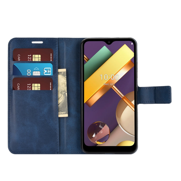Retro Calf Pattern Buckle Horizontal Flip Leather Case with Holder & Card Slots & Wallet For LG K22