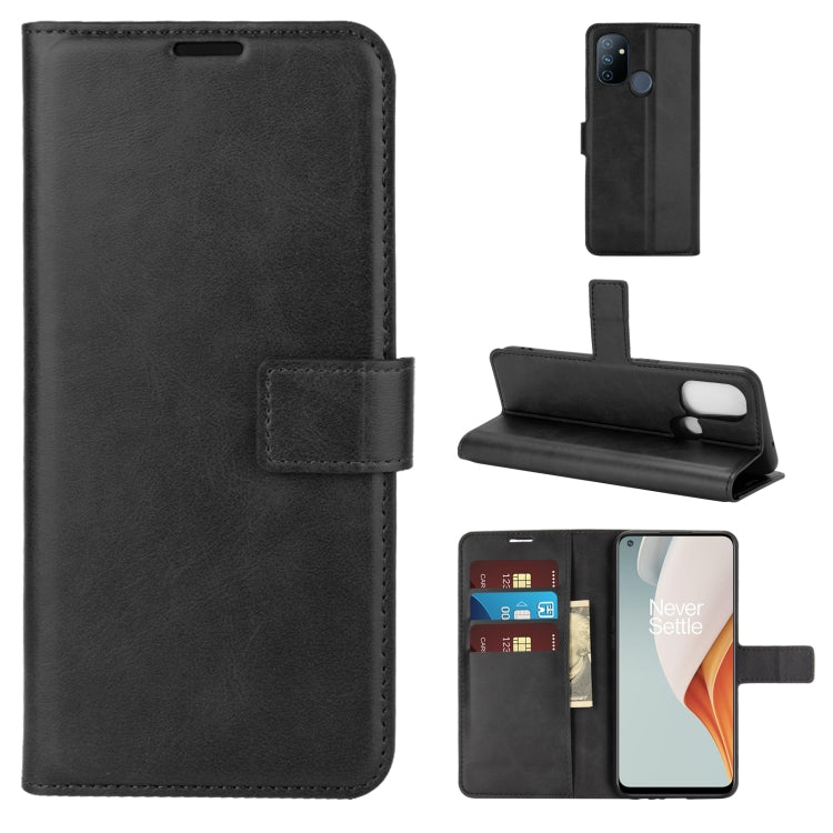 Retro Calf Pattern Buckle Horizontal Flip Leather Case with Holder & Card Slots & Wallet For OnePlus Nord N100