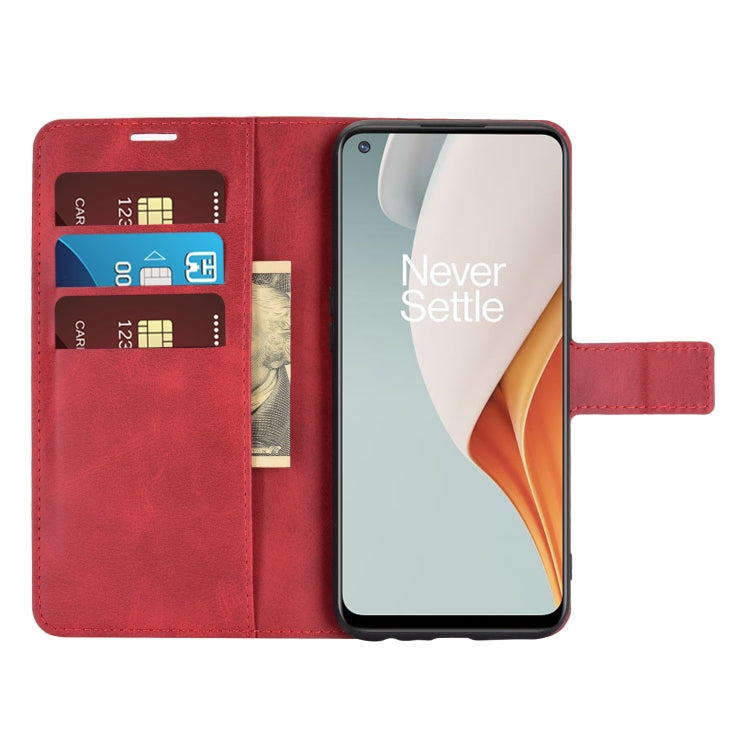 Retro Calf Pattern Buckle Horizontal Flip Leather Case with Holder & Card Slots & Wallet For OnePlus Nord N100