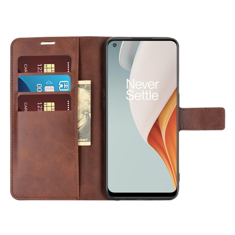 Retro Calf Pattern Buckle Horizontal Flip Leather Case with Holder & Card Slots & Wallet For OnePlus Nord N100