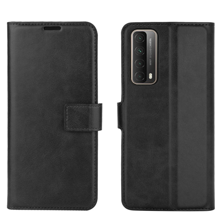 Retro Calf Pattern Buckle Horizontal Flip Leather Case with Holder & Card Slots & Wallet For Huawei P Smart 2021/Y7A