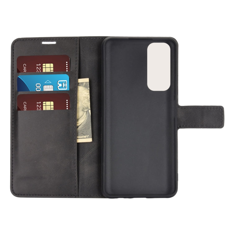 Retro Calf Pattern Buckle Horizontal Flip Leather Case with Holder & Card Slots & Wallet For Huawei P Smart 2021/Y7A
