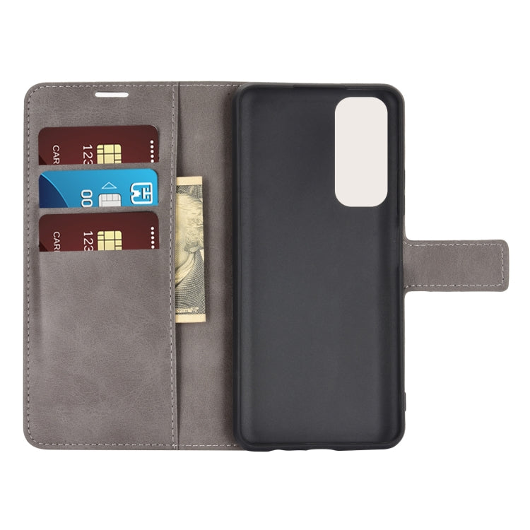 Retro Calf Pattern Buckle Horizontal Flip Leather Case with Holder & Card Slots & Wallet For Huawei P Smart 2021/Y7A