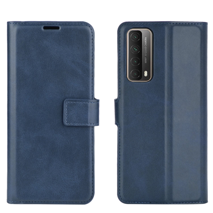 Retro Calf Pattern Buckle Horizontal Flip Leather Case with Holder & Card Slots & Wallet For Huawei P Smart 2021/Y7A