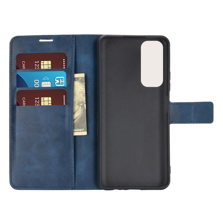 Retro Calf Pattern Buckle Horizontal Flip Leather Case with Holder & Card Slots & Wallet For Huawei P Smart 2021/Y7A