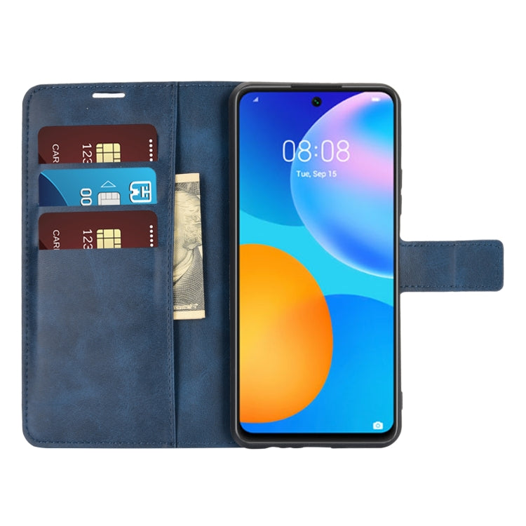 Retro Calf Pattern Buckle Horizontal Flip Leather Case with Holder & Card Slots & Wallet For Huawei P Smart 2021/Y7A