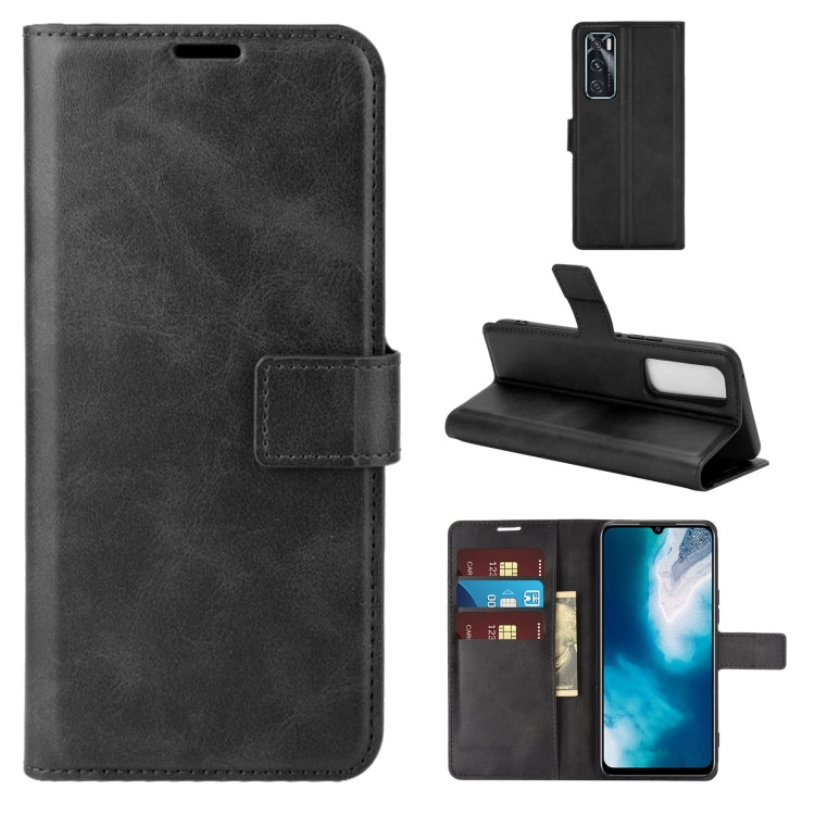 Retro Calf Pattern Buckle Horizontal Flip Leather Case with Holder & Card Slots & Wallet For Vivo V20 SE / Y70
