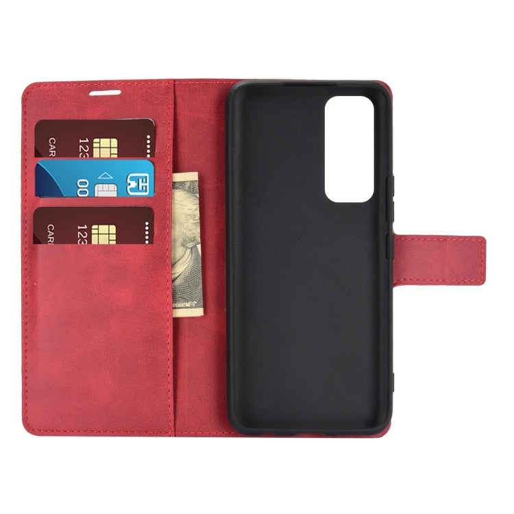 Retro Calf Pattern Buckle Horizontal Flip Leather Case with Holder & Card Slots & Wallet For Vivo V20 SE / Y70