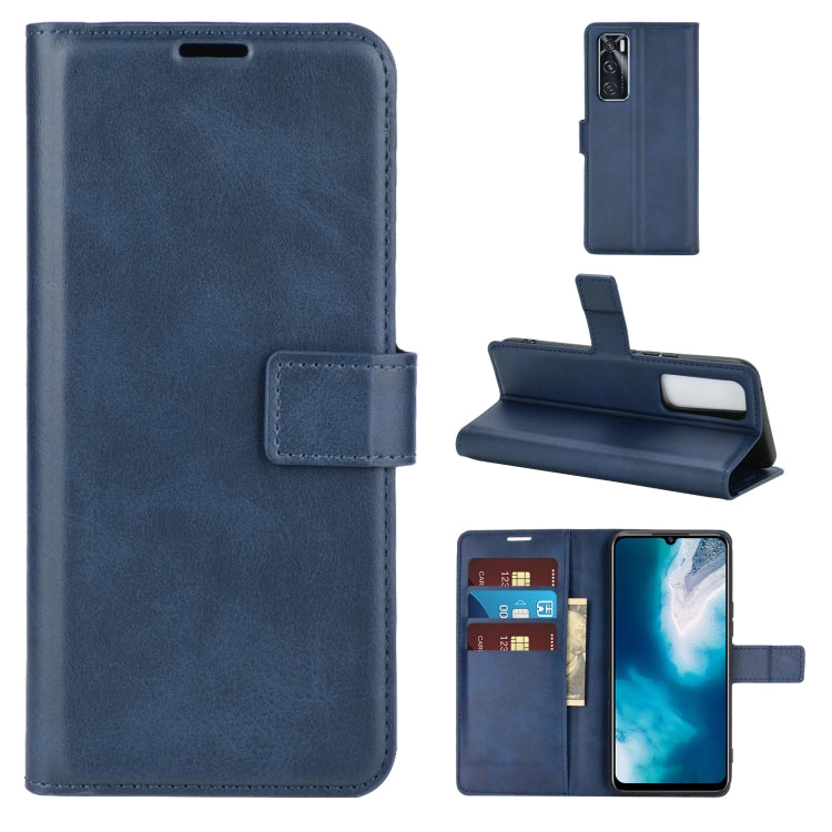 Retro Calf Pattern Buckle Horizontal Flip Leather Case with Holder & Card Slots & Wallet For Vivo V20 SE / Y70