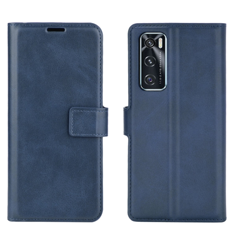 Retro Calf Pattern Buckle Horizontal Flip Leather Case with Holder & Card Slots & Wallet For Vivo V20 SE / Y70