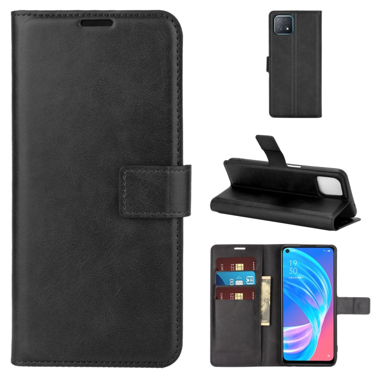 Retro Calf Pattern Buckle Horizontal Flip Leather Case with Holder & Card Slots & Wallet For OPPO A72 5G / A73 5G