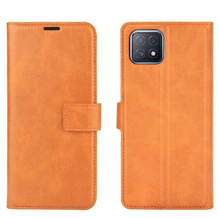 Retro Calf Pattern Buckle Horizontal Flip Leather Case with Holder & Card Slots & Wallet For OPPO A72 5G / A73 5G