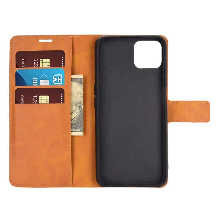 Retro Calf Pattern Buckle Horizontal Flip Leather Case with Holder & Card Slots & Wallet For OPPO A72 5G / A73 5G