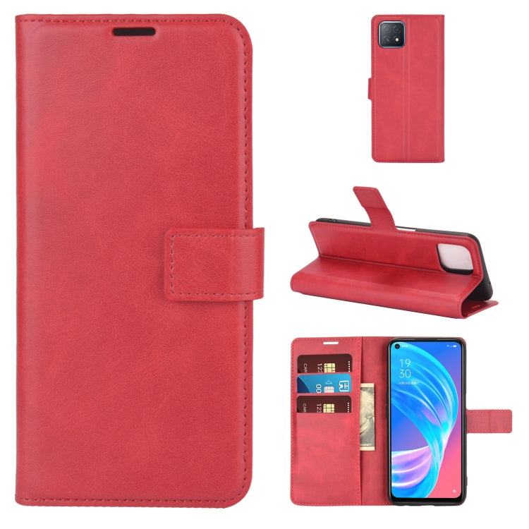 Retro Calf Pattern Buckle Horizontal Flip Leather Case with Holder & Card Slots & Wallet For OPPO A72 5G / A73 5G