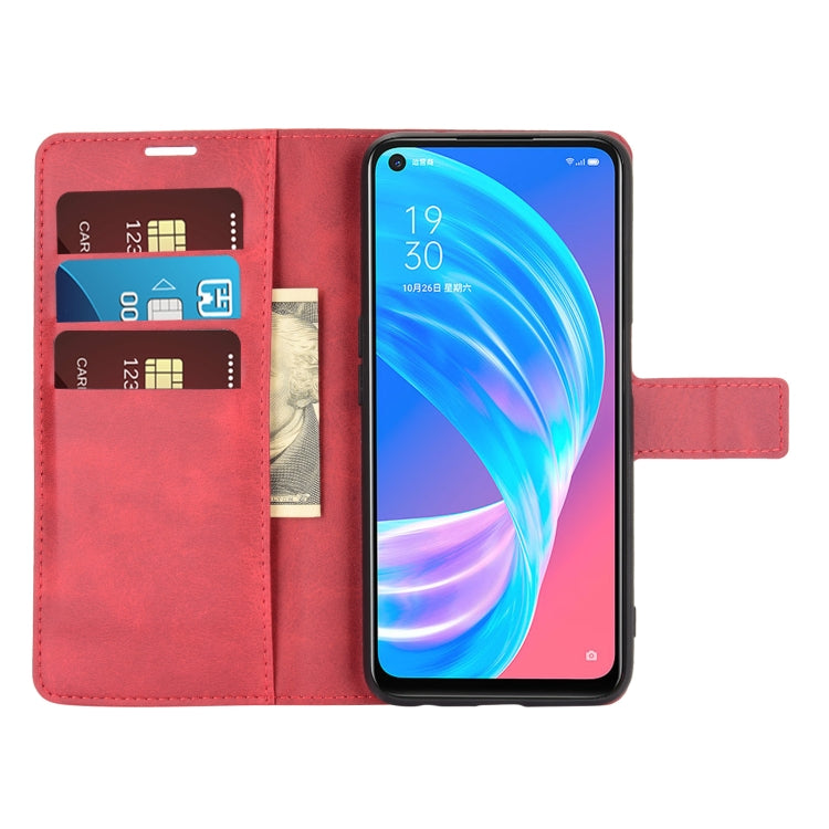 Retro Calf Pattern Buckle Horizontal Flip Leather Case with Holder & Card Slots & Wallet For OPPO A72 5G / A73 5G