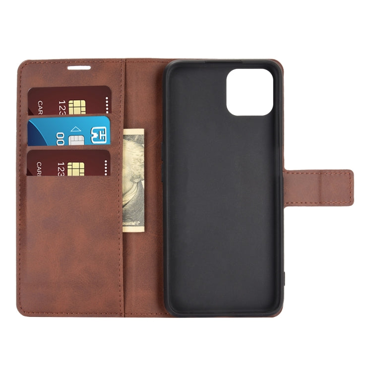Retro Calf Pattern Buckle Horizontal Flip Leather Case with Holder & Card Slots & Wallet For OPPO A72 5G / A73 5G