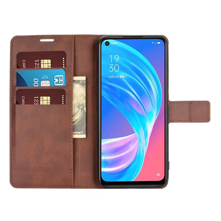 Retro Calf Pattern Buckle Horizontal Flip Leather Case with Holder & Card Slots & Wallet For OPPO A72 5G / A73 5G