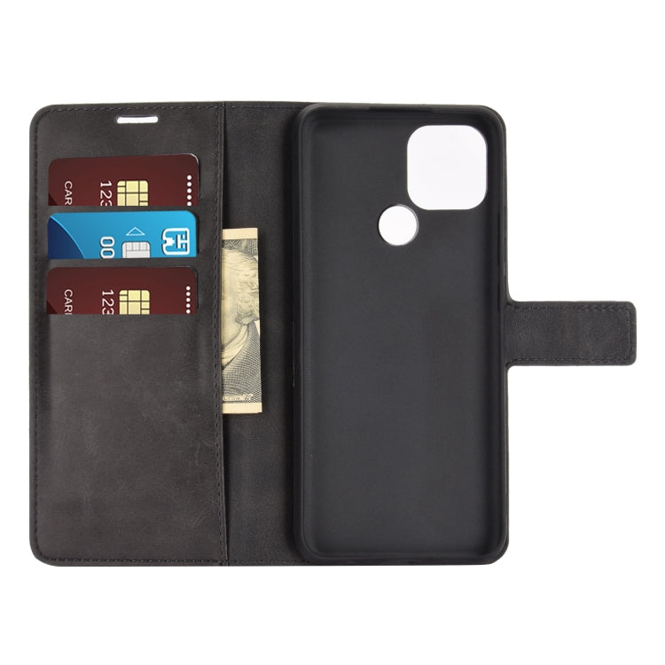 Retro Calf Pattern Buckle Horizontal Flip Leather Case with Holder & Card Slots & Wallet For OPPO A15