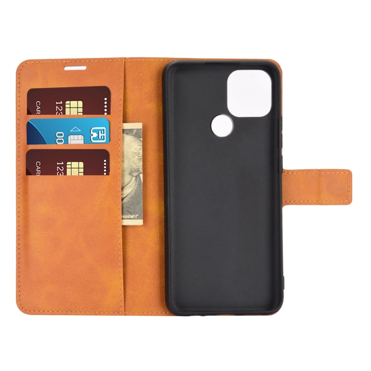 Retro Calf Pattern Buckle Horizontal Flip Leather Case with Holder & Card Slots & Wallet For OPPO A15