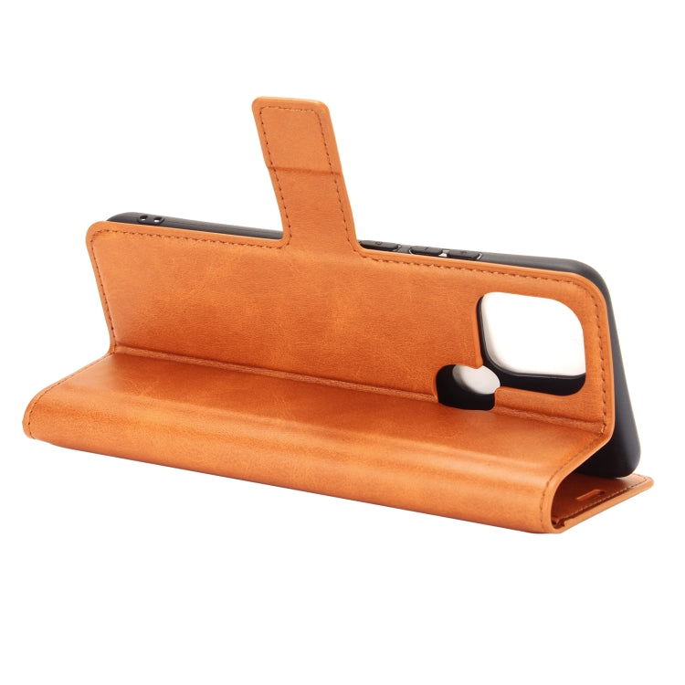 Retro Calf Pattern Buckle Horizontal Flip Leather Case with Holder & Card Slots & Wallet For OPPO A15