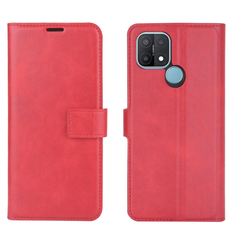 Retro Calf Pattern Buckle Horizontal Flip Leather Case with Holder & Card Slots & Wallet For OPPO A15
