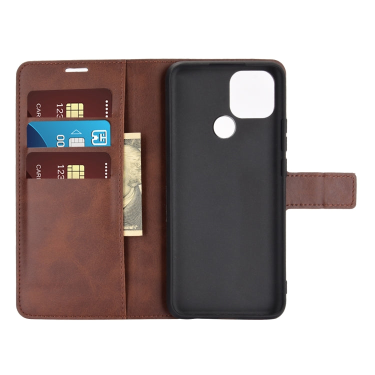 Retro Calf Pattern Buckle Horizontal Flip Leather Case with Holder & Card Slots & Wallet For OPPO A15