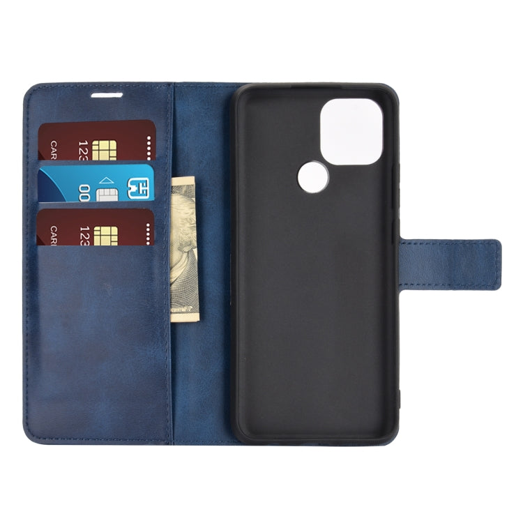 Retro Calf Pattern Buckle Horizontal Flip Leather Case with Holder & Card Slots & Wallet For OPPO A15