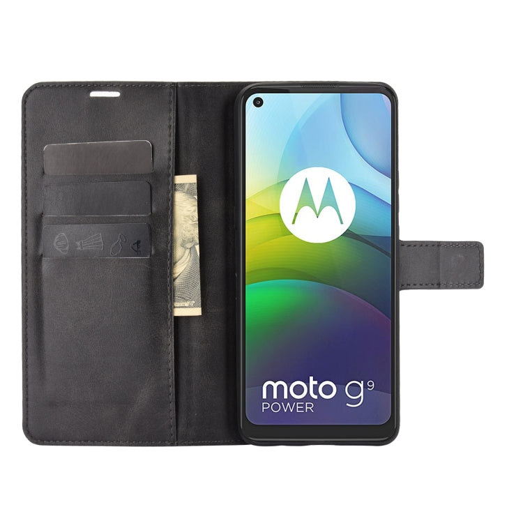 Retro Calf Pattern Buckle Horizontal Flip Leather Case with Holder & Card Slots & Wallet For Motorola Moto G9 Power