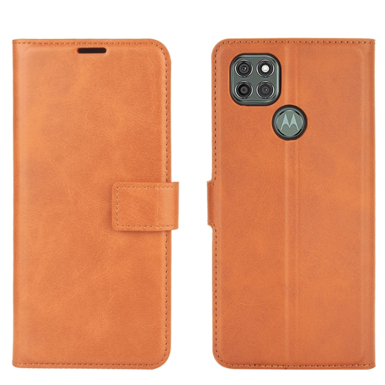Retro Calf Pattern Buckle Horizontal Flip Leather Case with Holder & Card Slots & Wallet For Motorola Moto G9 Power