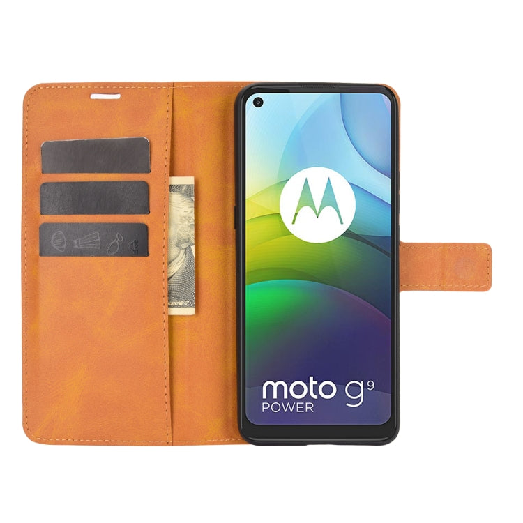 Retro Calf Pattern Buckle Horizontal Flip Leather Case with Holder & Card Slots & Wallet For Motorola Moto G9 Power