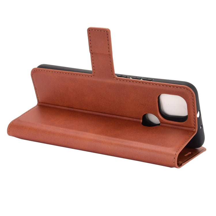 Retro Calf Pattern Buckle Horizontal Flip Leather Case with Holder & Card Slots & Wallet For Motorola Moto G9 Power