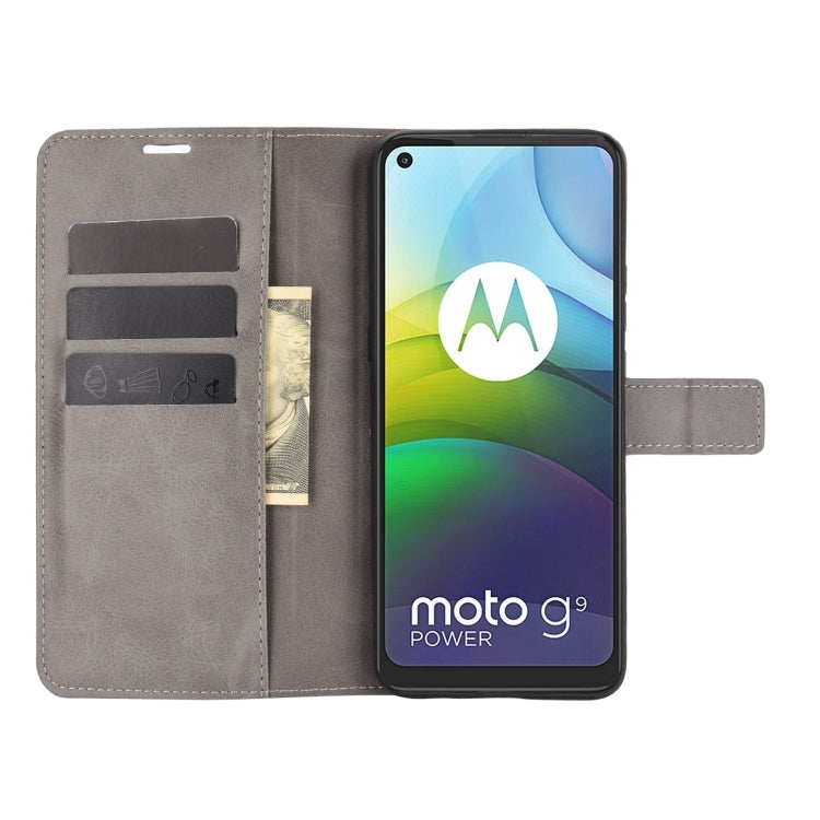 Retro Calf Pattern Buckle Horizontal Flip Leather Case with Holder & Card Slots & Wallet For Motorola Moto G9 Power