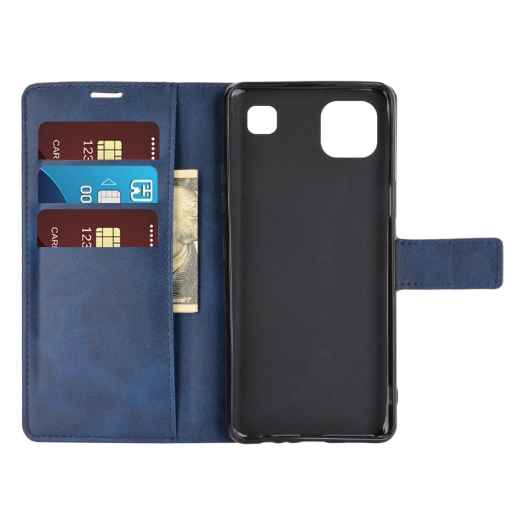 Retro Calf Pattern Buckle Horizontal Flip Leather Case with Holder & Card Slots & Wallet For LG K92 5G