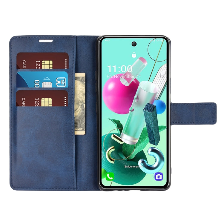 Retro Calf Pattern Buckle Horizontal Flip Leather Case with Holder & Card Slots & Wallet For LG K92 5G