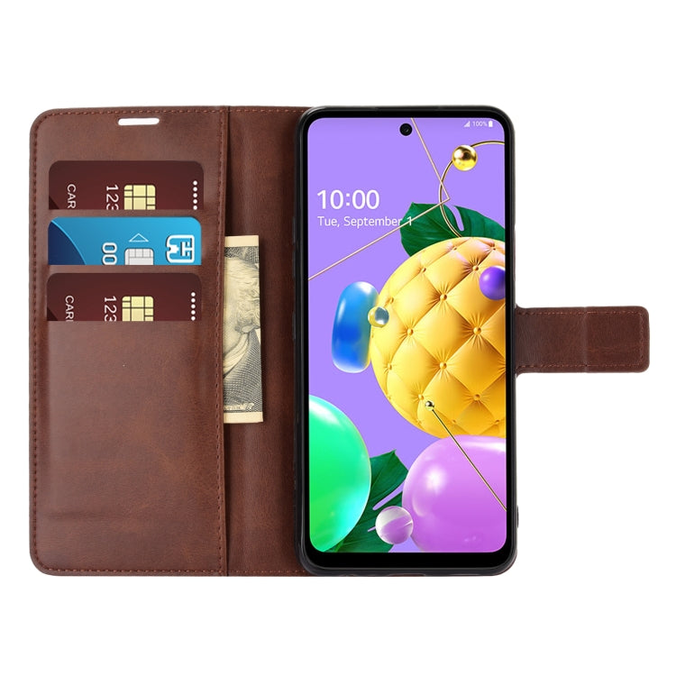 Retro Calf Pattern Buckle Horizontal Flip Leather Case with Holder & Card Slots & Wallet For LG K52 / K62 / Q52
