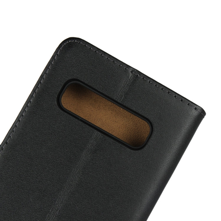 Horizontal Flip Leather Case for Galaxy S10e, with Magnetic Clasp & Holder & Card Slot & Wallet(Black)