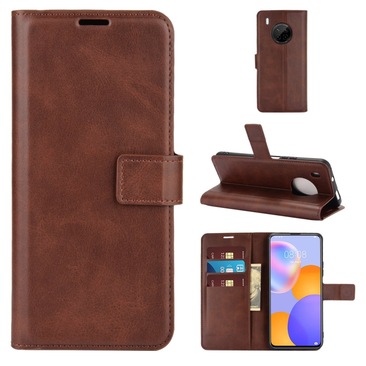 For Huawei Y9A / Enjoy 20 Plus Retro Calf Pattern Buckle Horizontal Flip Leather Case with Holder & Card Slots & Wallet
