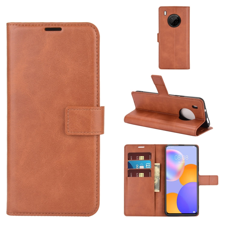 For Huawei Y9A / Enjoy 20 Plus Retro Calf Pattern Buckle Horizontal Flip Leather Case with Holder & Card Slots & Wallet