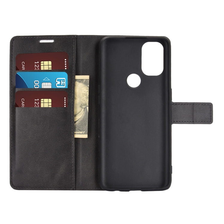 For OnePlus Nord N10 5G Retro Calf Pattern Buckle Horizontal Flip Leather Case with Holder & Card Slots & Wallet