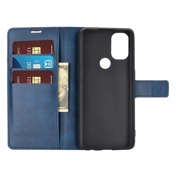 For OnePlus Nord N10 5G Retro Calf Pattern Buckle Horizontal Flip Leather Case with Holder & Card Slots & Wallet